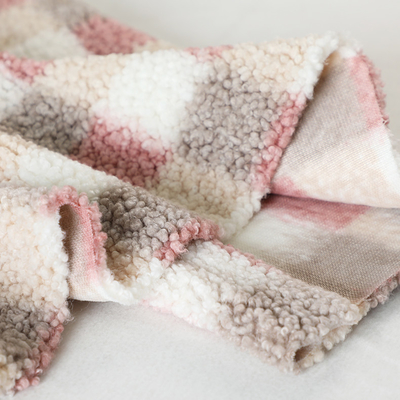 منقوشة مطبوعة شيربا الصوف النسيج 300gsm لحقيبة يد Hometextile المفروشات