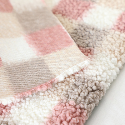 منقوشة مطبوعة شيربا الصوف النسيج 300gsm لحقيبة يد Hometextile المفروشات